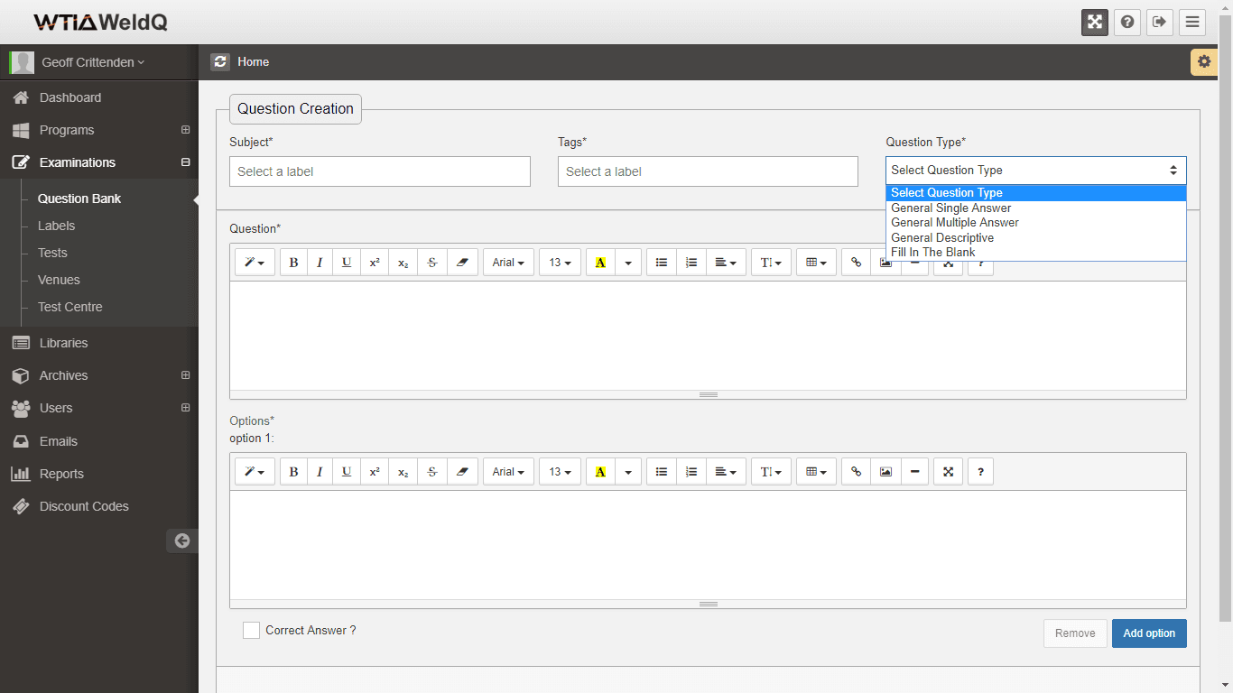 WeldQ – Welder Qualification Platform